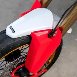 Fit Honda Front Fender Cover Red White For CRF300 L Enduro Custom Motozaaa - Picture 1 of 6