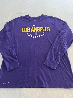 Camisa manga larga LA Lakers Nike Dri Fit NBA 2XL Foto 1 de 4