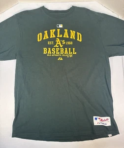 Camicia Oakland A's Athletics Majestic Autentica Verde Adulto L - Foto 1 di 7