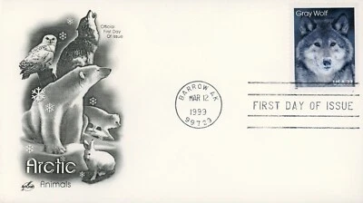 US 3292 FDC Animales Árticos Lobo Gris Foto 1 de 2