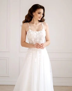 BNWT Floral Fairy Ethereal Wedding Dress XXS XS 6 8 Petite - Picture 1 of 9