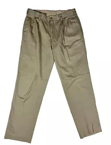 Bills Khakis Chinohose hellbraun vorne flach Baumwolle gerade Passform Herren 32 x 31 schön - Bild 1 von 7
