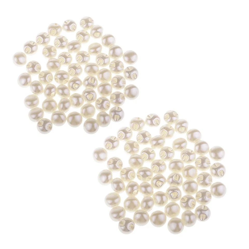 50x Imitation Pearl Beads for DIY Clothing/Sewing - Image 1 of 1