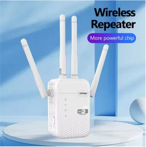 Ripetitore WiFi wireless 300Mbps Router di segnale 2.4G 802.11N Amplificatore ex - Foto 1 di 6
