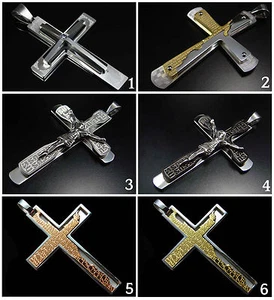 Colgante Acero Inoxidable Cruz Jesús Grande XXL Colgante Acero Inoxidable - Imagen 1 de 7