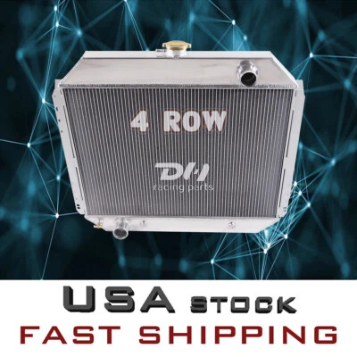 4 Row Radiator For 1966-79 Ford F100 150 250 350 450 Bronco Truck 2.8-7.5L l6 V8 - Image 1 of 4