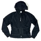 Nike Jacket Windbreaker Youth Size S (4-6) Black Zip Hooded Activewear