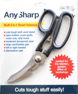 ANY SHARP MULTI 5 IN 1 SMART CUTS ANYTHING MULTI PURPOSE SCISSORS - Picture 1 of 4