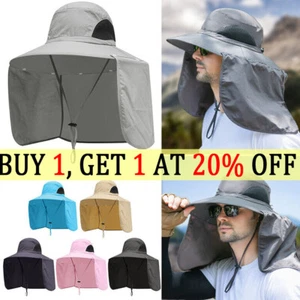 Gorra de pesca unisex para exteriores ala ancha protección UV con solapa extraíble - Imagen 1 de 20