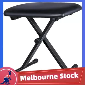 Portable Adjustable 3 Way Keyboard Piano Stool Folding Seat Bench Chair - Picture 1 of 8