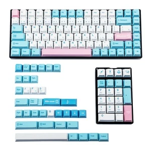 140 Milk Cover Japanese Keycaps(Dye Sub Cherry Profile PBT 1.5mm/96 84 Using) - Picture 1 of 4