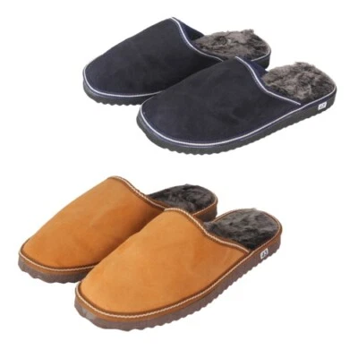 Sonia Originelli Herrenpantoffel Schuhe Schaf Lammfell EVA Sohle Echt Leder Neu