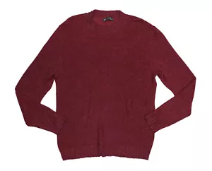 INC International Concepts Heathered Shimmer Men's Pullover Sweater L NWT Wine - Picture 1 of 1