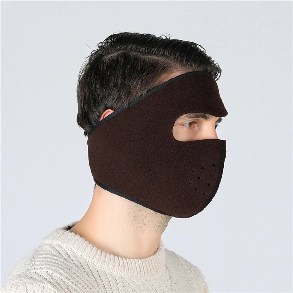 Fleece Ski Mask Cycling Full Cover Face Mask Warm Mask Outdoor Windproof Mask - Image 1 of 4