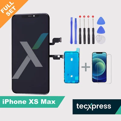 TECXPRESS iPhone XS Max Display LCD Bildschirm OLED Ersatz Touch Screen TFT Incell Retina
