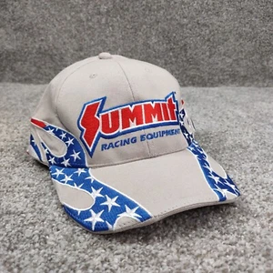 Vintage Summit Racing Equipment Mütze Kappe Herren grau Flamme Flagge bestickt USA - Bild 1 von 12
