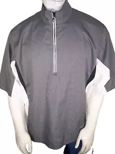 New Footjoy Dryjoys HydroLite Large Gray Checks/White Rain Jacket - Picture 1 of 8