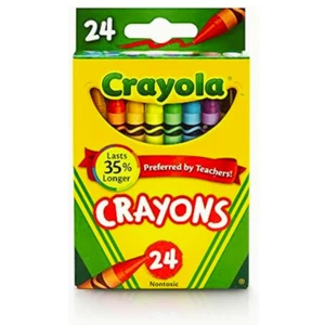 24 Pack Crayons Classic Colors School Kinds Assorted Colors Arts & Crafts Paint - Picture 1 of 11