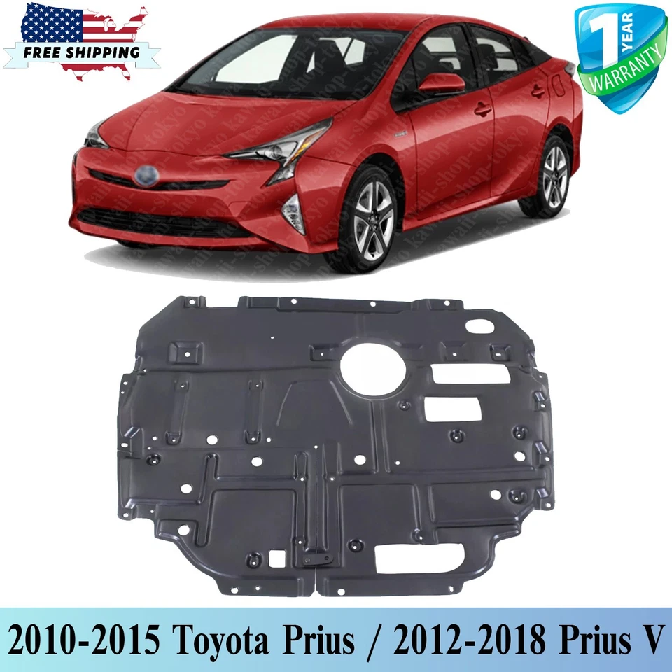 Front Center Engine Splash Shield For 2010-2015 Toyota Prius / 2012-18 Prius V Foto 1 de 4