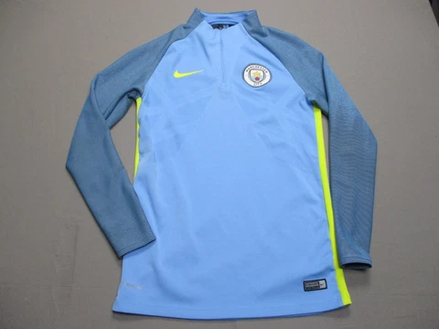 Manchester City Sweater Mens Small Blue Nike Aeroswift Soccer Lightweight Cover