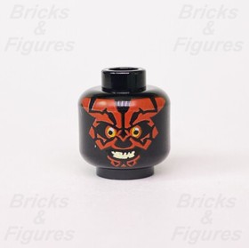 Star Wars LEGO&reg; Darth Maul Head Sith Face Minifigure Part 75169 75096 75224