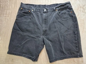 Pantalones Cortos Levi's 550 Talla 42 Para Hombre Bermudas Lavado Oscuro Negro Denim - Imagen 1 de 9