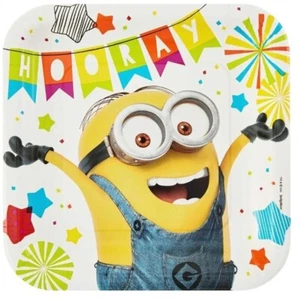 Despicable Me Minions Party Plates 23cm 8pk Despicable Me Minions Party Supplies - Picture 1 of 2