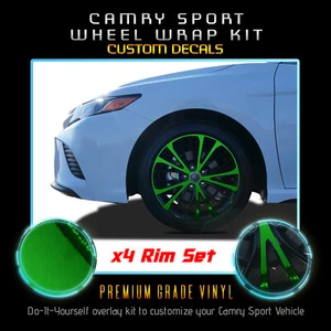 For 2018-2020 Toyota Camry 18" Sport Wheels Rim Chrome Delete Kit Chrome Mirror - Picture 1 of 15