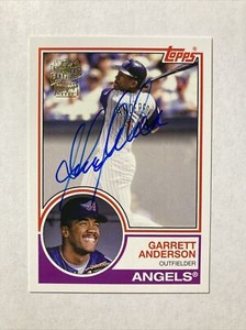 2022 Archives Topps 1983 Fan Favorites Auto #83FF-GA Garrett Anderson - Angels