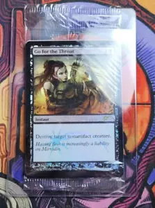 Go for the Throat 113 FNM TOP 4 Foil Sigillato Promo Magic MTG Card Inglese - Foto 1 di 5