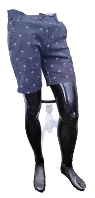 Sovereign Codes Los Angeles Chino Blue with Palm Trees Shorts Size S - Image 1 of 4