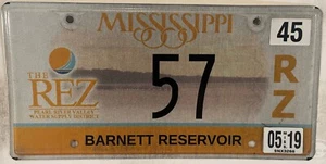LOW #57 ROSS BARNETT RESERVOIR REZ PARK license plate Dam PRVWSD Spillway Water - Picture 1 of 9