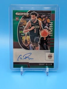 2020 Prizm Draft Picks Collegiate #PA-GR Grant Riller Autograph Green Rookie - Bild 1 von 2