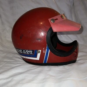 Vtg 1980's Maxon Moto Motorcycle ATV Motorcross Red Helmet Size Medium race car - Picture 1 of 10