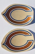 Chicago Bears FULL SIZE Football Helmet Orange Chrome Decals 3M HIGH QUALITY