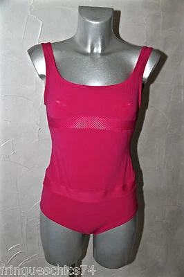 Pink Artificial Swimsuit ERES Micro Pad T 44 FR EU 42 US 12 NEW Val 350€ - Image 1 of 2