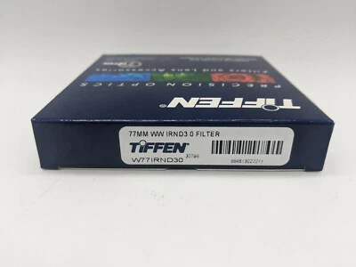 New Tiffen 77mm IRND3.0 Filter Full Spectrum Water White MFR #W77IRND30 - Image 1 of 4
