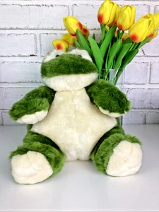 Unipak Fat Green Plush Frog Stuffed Animal 9" - Picture 1 of 8