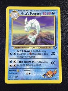 Misty's Dewgong 54/132 Gym Challenge Near Mint - Picture 1 of 6