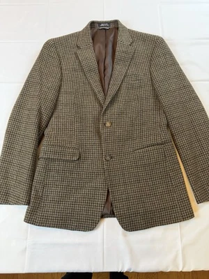 Abrigo Blazer Deportivo Tommy Hilfiger 38R Lana Pata de Gallo 100% Lana Marrón Foto 1 de 4