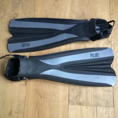 Flossen Tauchflossen Freigewässerflossen *Polaris* Black Fin Gr. L / XL Tauchen - Bild 1 von 4