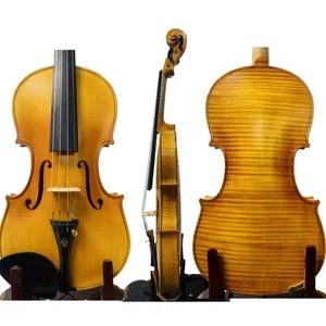 Good Strad style SONG Master 4/4 violin,Whole best flamed back,nice Sound#15205 - Picture 1 of 12