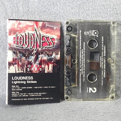 Loudness Lightning Strikes Cassette 1986 Atco Records - Image 1 of 4
