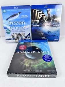 Frozen Planet, Human Planet & Natures Most Amazing Events - 3 Sets BBC Earth New - Bild 1 von 2