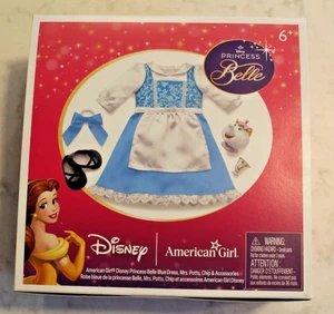 NUEVO Vestido Azul Princesa Bella Disney American Girl Mrs. Potts Chip & Access - Imagen 1 de 2