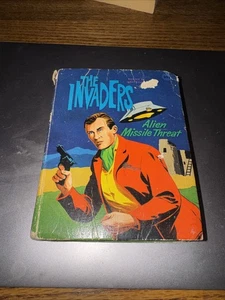 Vintage 1967~The Invaders -Alien Missile Threat~Big Little Book~Whitman~HC Gd - Picture 1 of 5