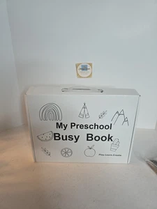 My Preschool Busy Book Montessori Toys for Toddlers Autism Sensory Educational - Foto 1 di 3