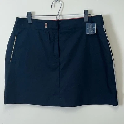 NUEVA Falda Corta Burberry Golf 12 Negra Blanca Cuadros Nova Foto 1 de 4