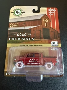 Auto World Ultra Red Chase 2022 Ram 1500 Tradesman 6666 Ranch - HTF Dodge Truck - Picture 1 of 14