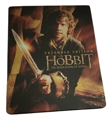THE HOBBIT: THE DESOLATION OF SMAUG (Extended Blu-Ray Steelbook Edition, 2014)VG - Image 1 of 3